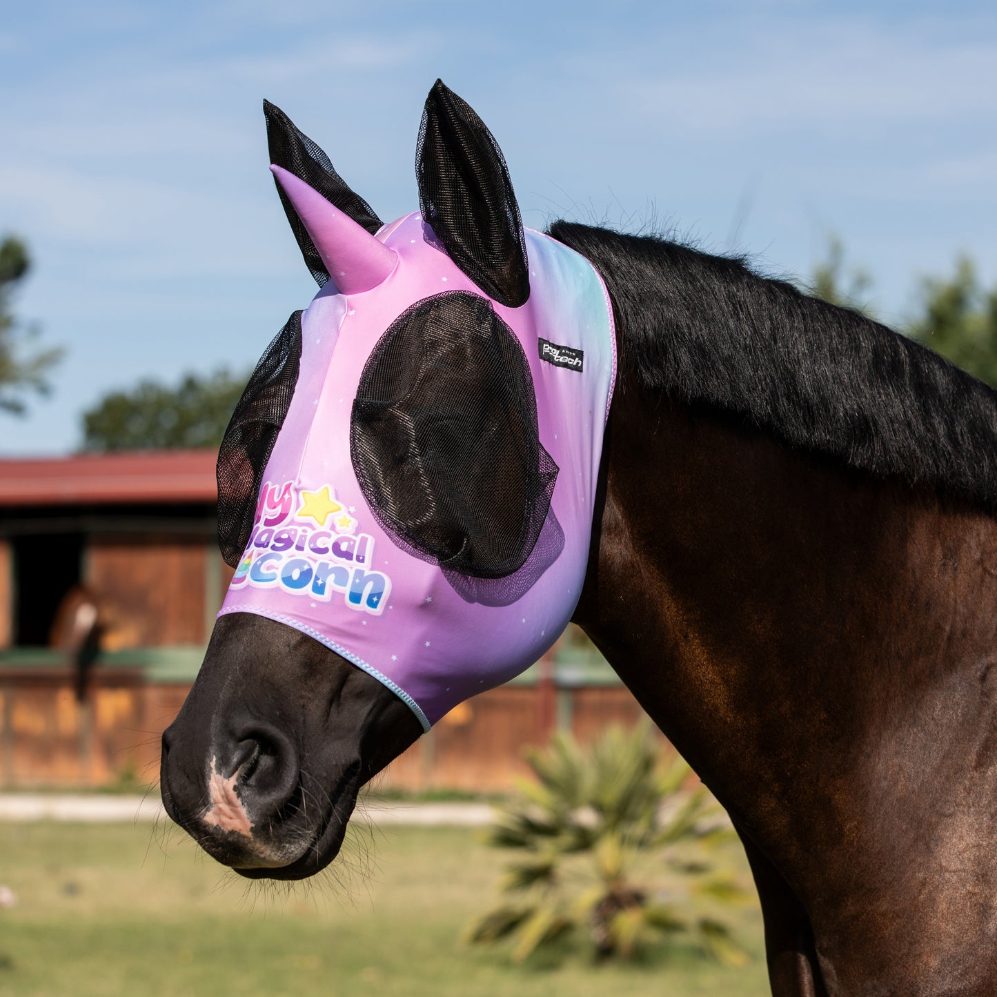 Masque anti mouche Lycra licorne
