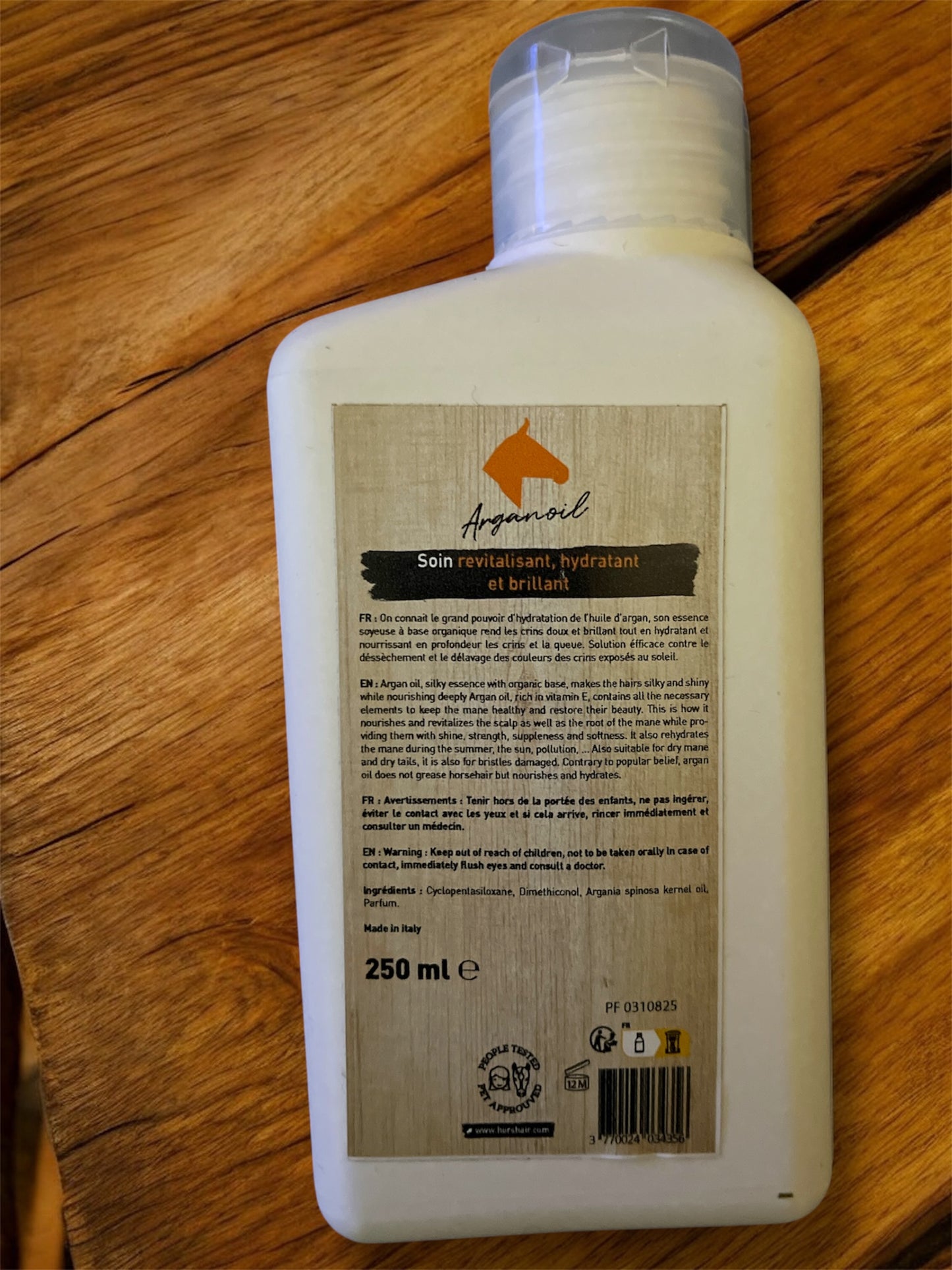 Soin hydratant à l'huile d'argan non grasse Horshair