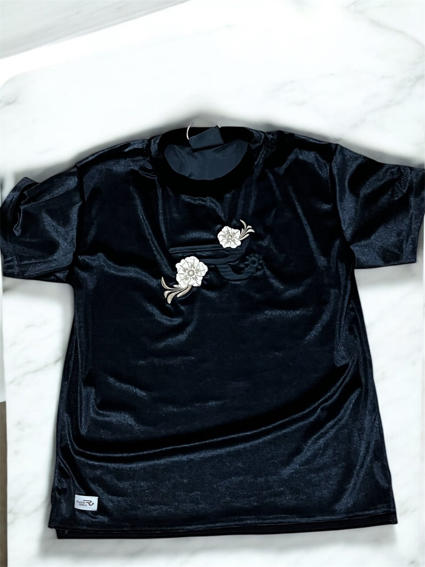 T-shirt à manches courtes en velours Ranch girls "vivienne"