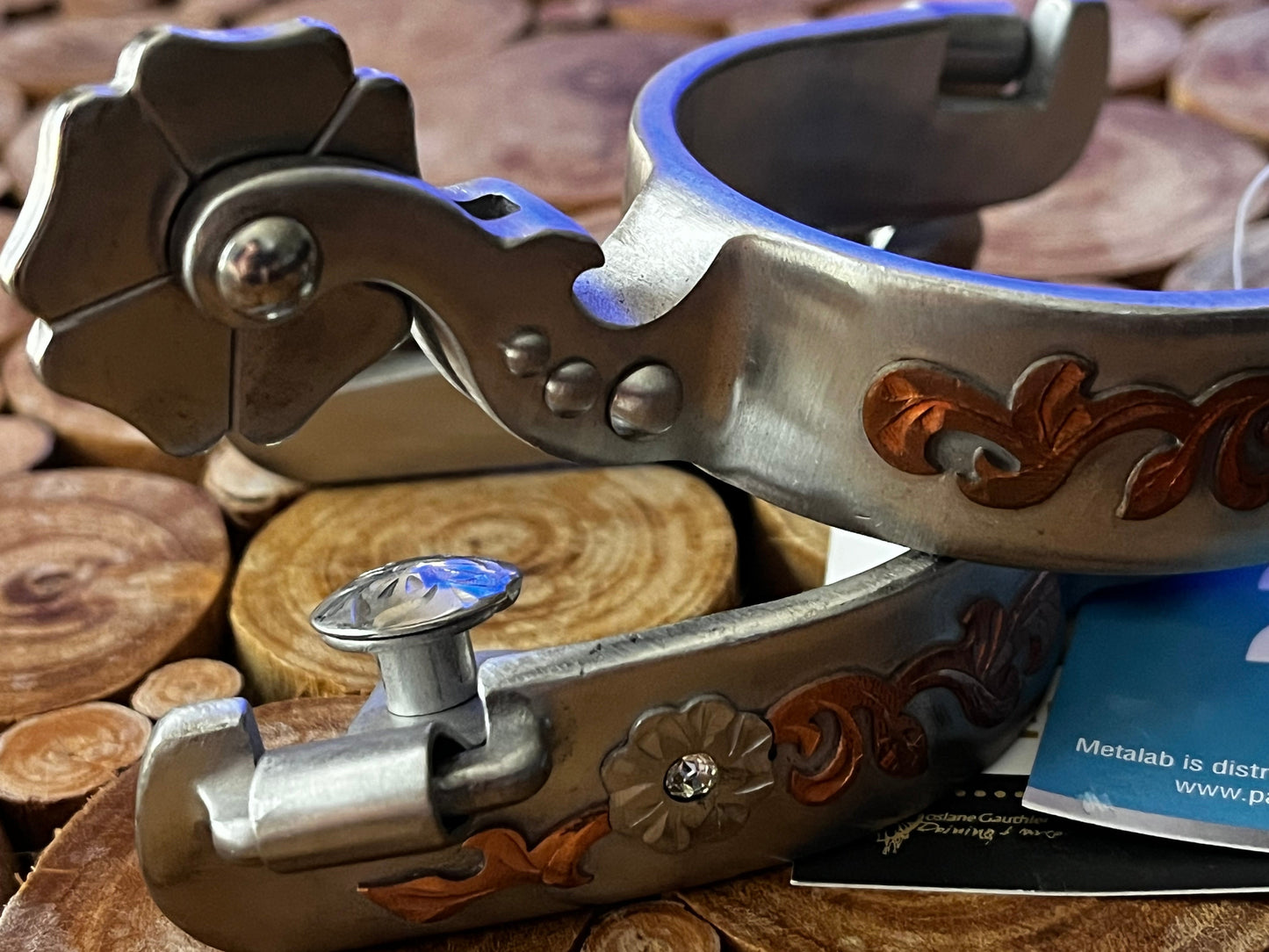 Pack Éperons Enfant – François Gauthier & Lanières Cuir Bicolore Tooling