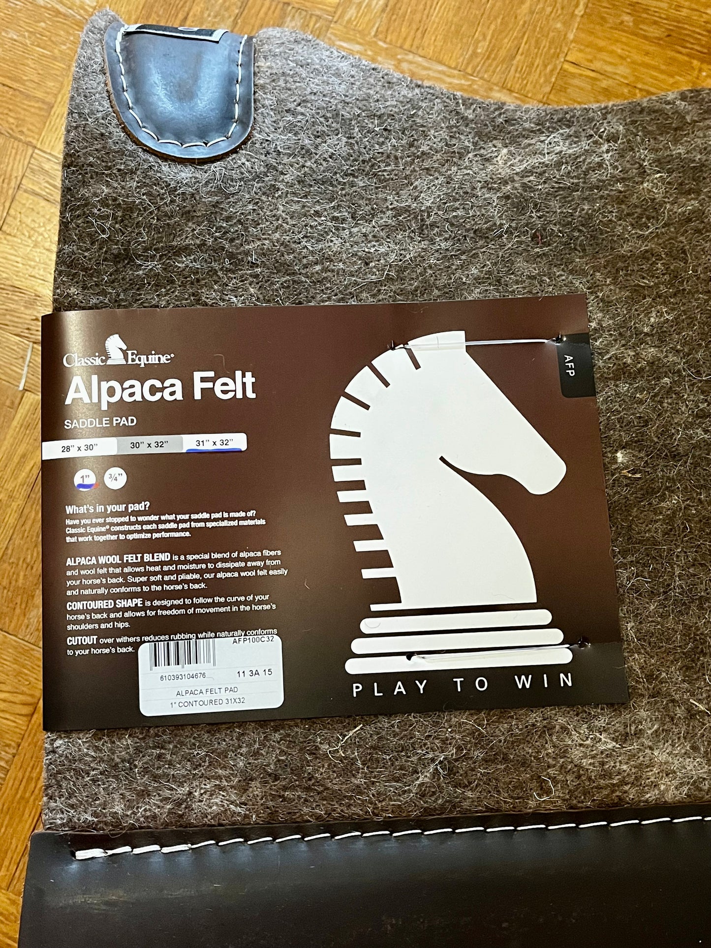 Pad Classic equine en alpaga