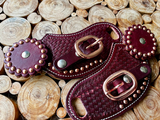 Lanières d’éperon western en cuir de Sedesa