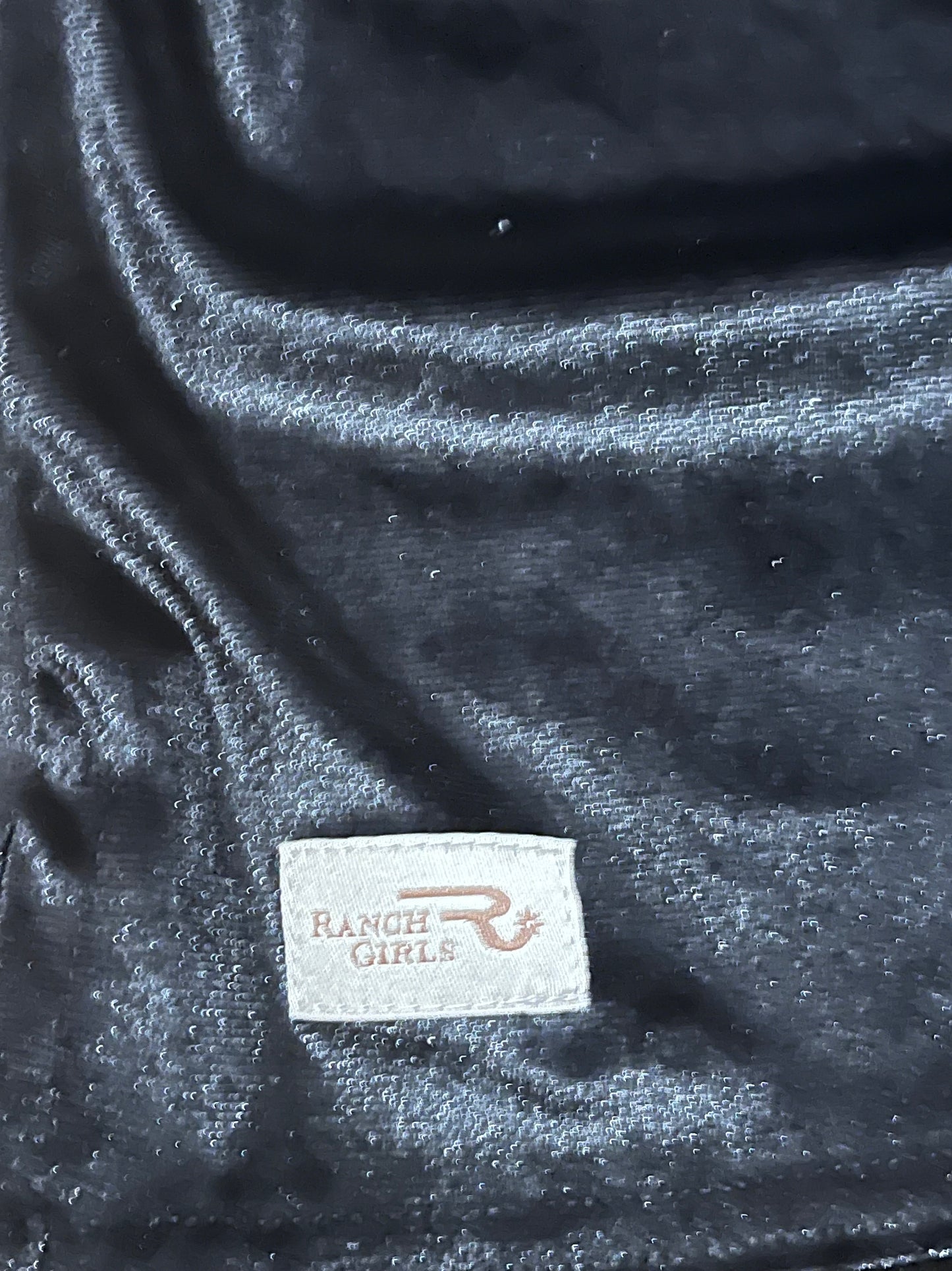 T-shirt à manches courtes en velours Ranch girls "vivienne"