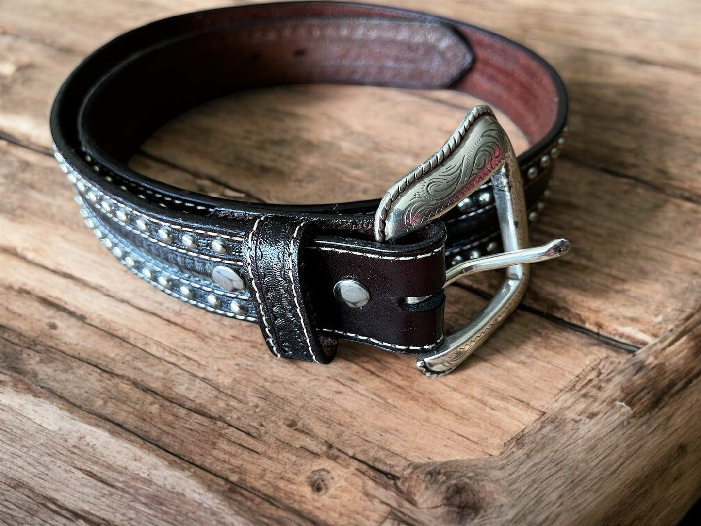 Ceinture cuir femme cowgirl