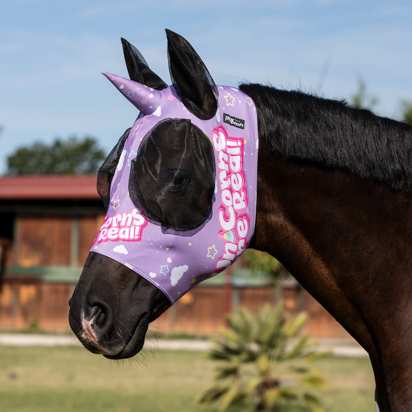 Masque anti mouche Lycra licorne
