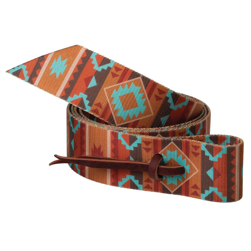 Latigo en polyester à motifs avec trous – 4,5 cm x 152 cm