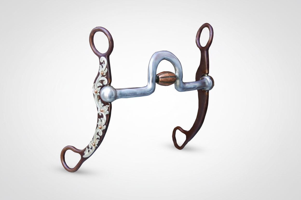 Mors à cuillère Classic Equine avec rouleau central – Contrôle confort