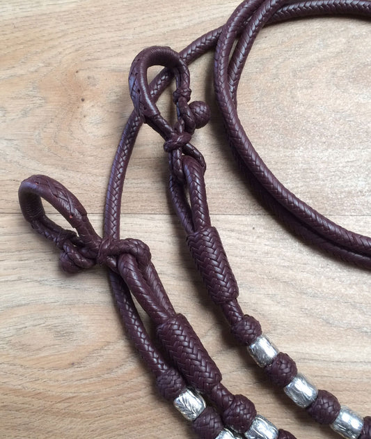 Romals Western Professionnels en Rawhide – Cherry & Argent