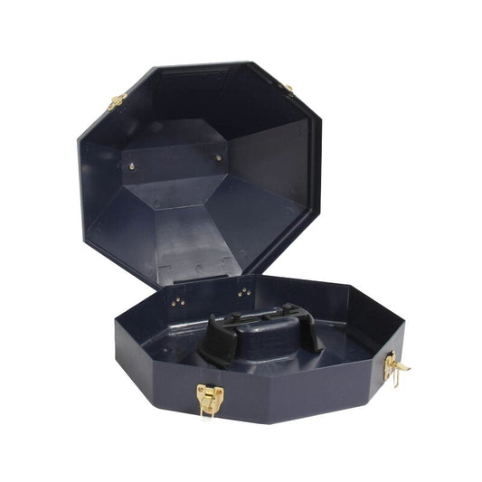 Boîte de rangement noire pour chapeau western, protège contre la poussière et les chocs