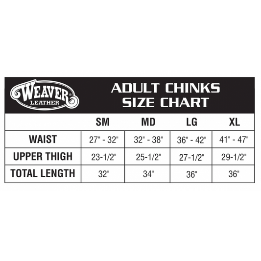 taille des chinks weaver leather