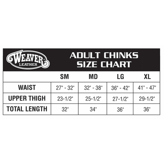 taille des chinks weaver leather