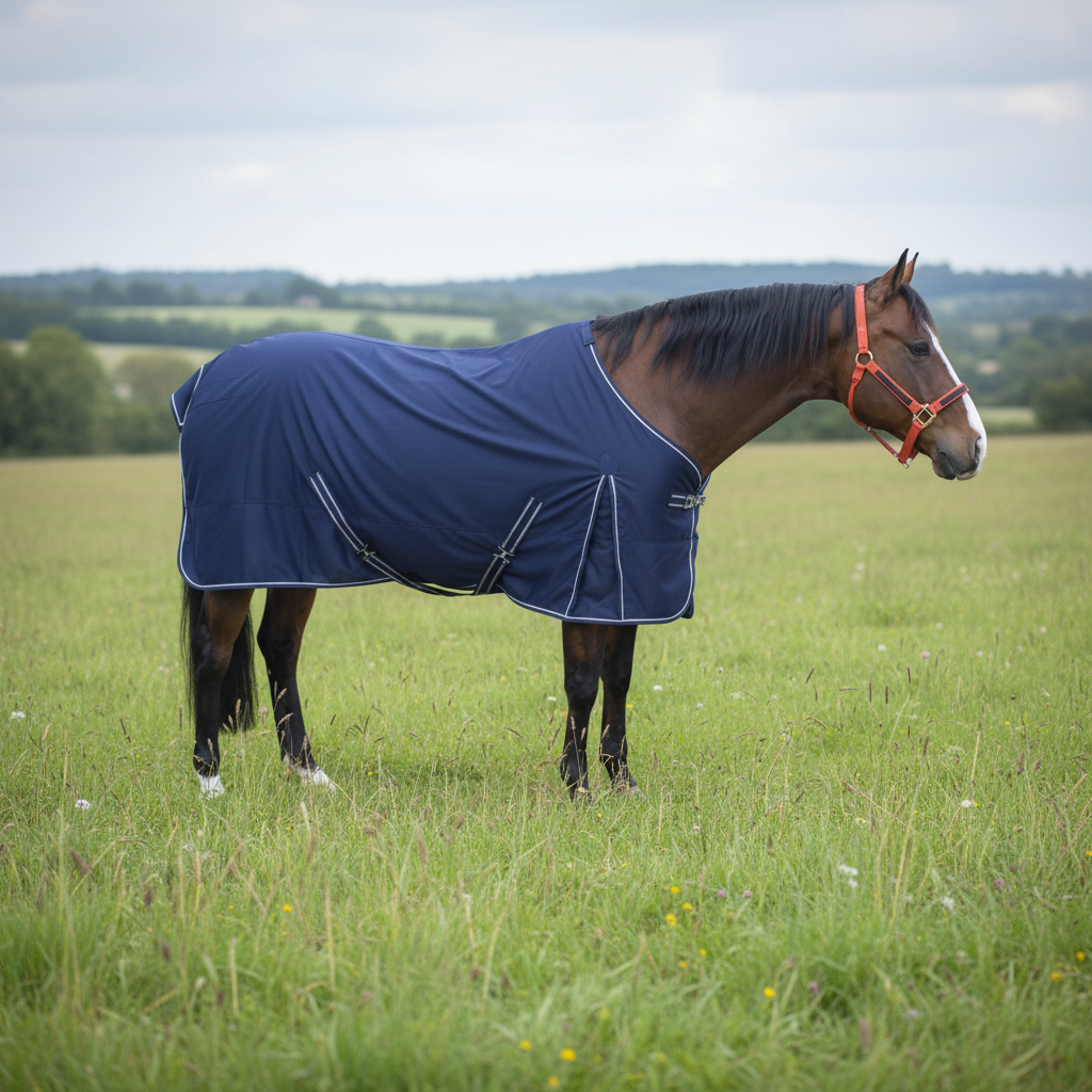 couverture séchante pour cheval en polaire et nylon
