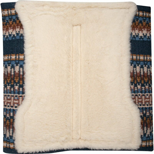 dessous du Pad western Classic Equine Sensorflex Wool Top 81 x 86 cm coloris navy buckskin - tapis western en laine haute qualité pour cheval