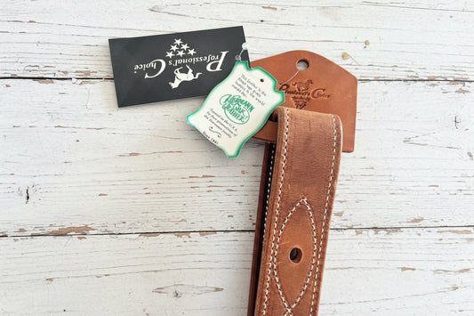 Off billet en cuir doublé et cousu Professional's Choice en cuir Hermann Oak pour selle western