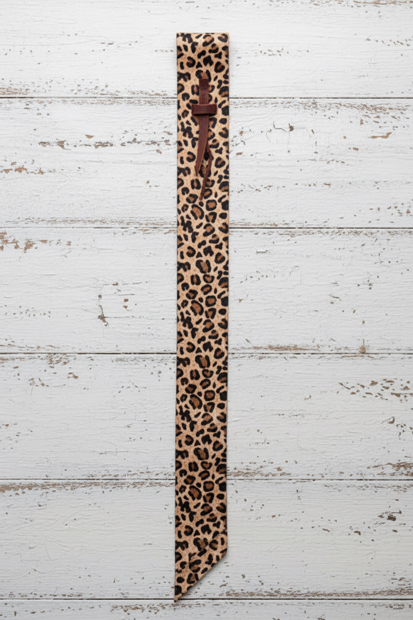 Off billet Weaver Leather en polyester motif leopard, résistant et stylé pour selle western