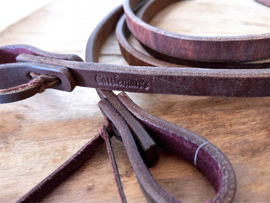 Rênes reining cuir Sadesa 16 mm souples et résistantes