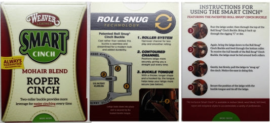 explication de la smart cinch de la sangle roper mohair de weaver equine