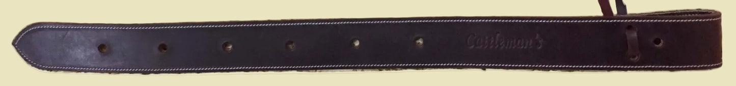 paire de straps en cuir pour fixer la back cinch à la selle western