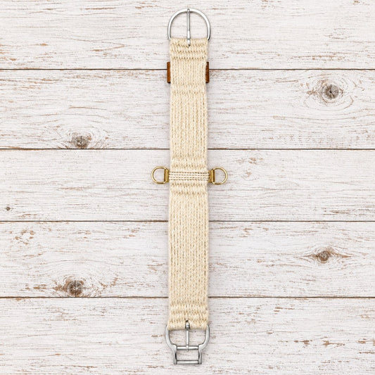 Sangle western Weaver Equine Smart Cinch 27 brins straight en mélange de mohair avec boucle inox Roll Snug, dessous