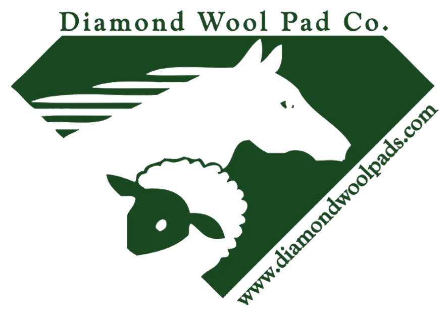 Pads western Diamond Wool en laine et feutre, fabriqués aux USA.