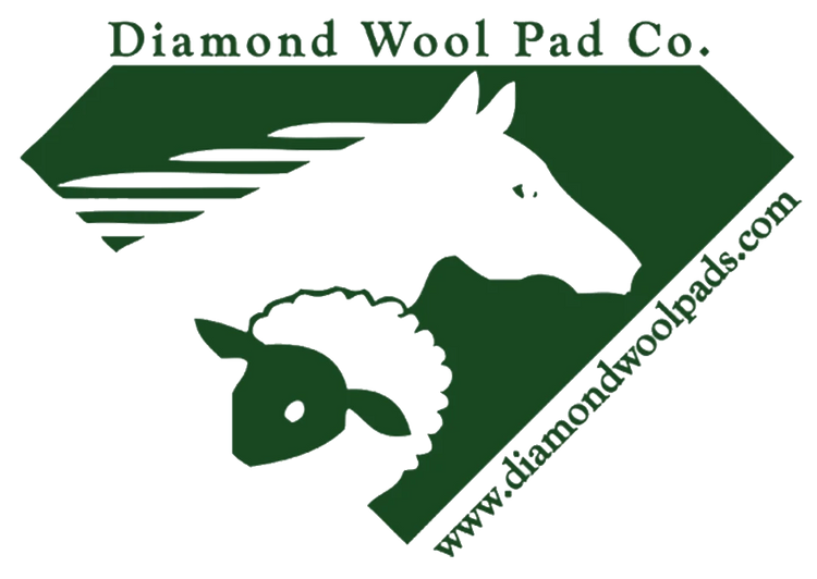Pads western Diamond Wool en laine et feutre, fabriqués aux USA.