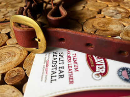 Bride western slit ear Weaver leather