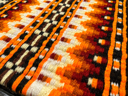 Show Pad Premium Western en Laine Mérinos – orange, noir, crème