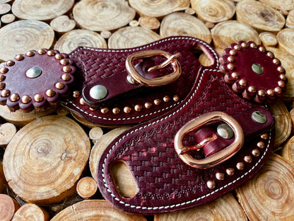 Lanières d’éperon western en cuir de Sedesa
