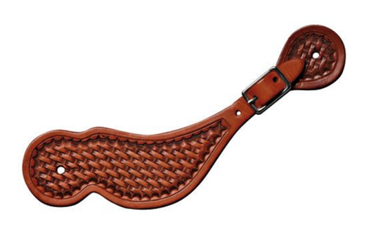 Lanières d'éperons tooling basket et boucles
