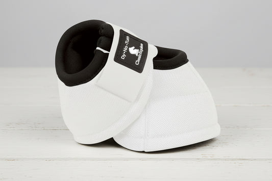 Cloches western Classic Equine DynoTurn blanches pour la protection des sabots du cheval
