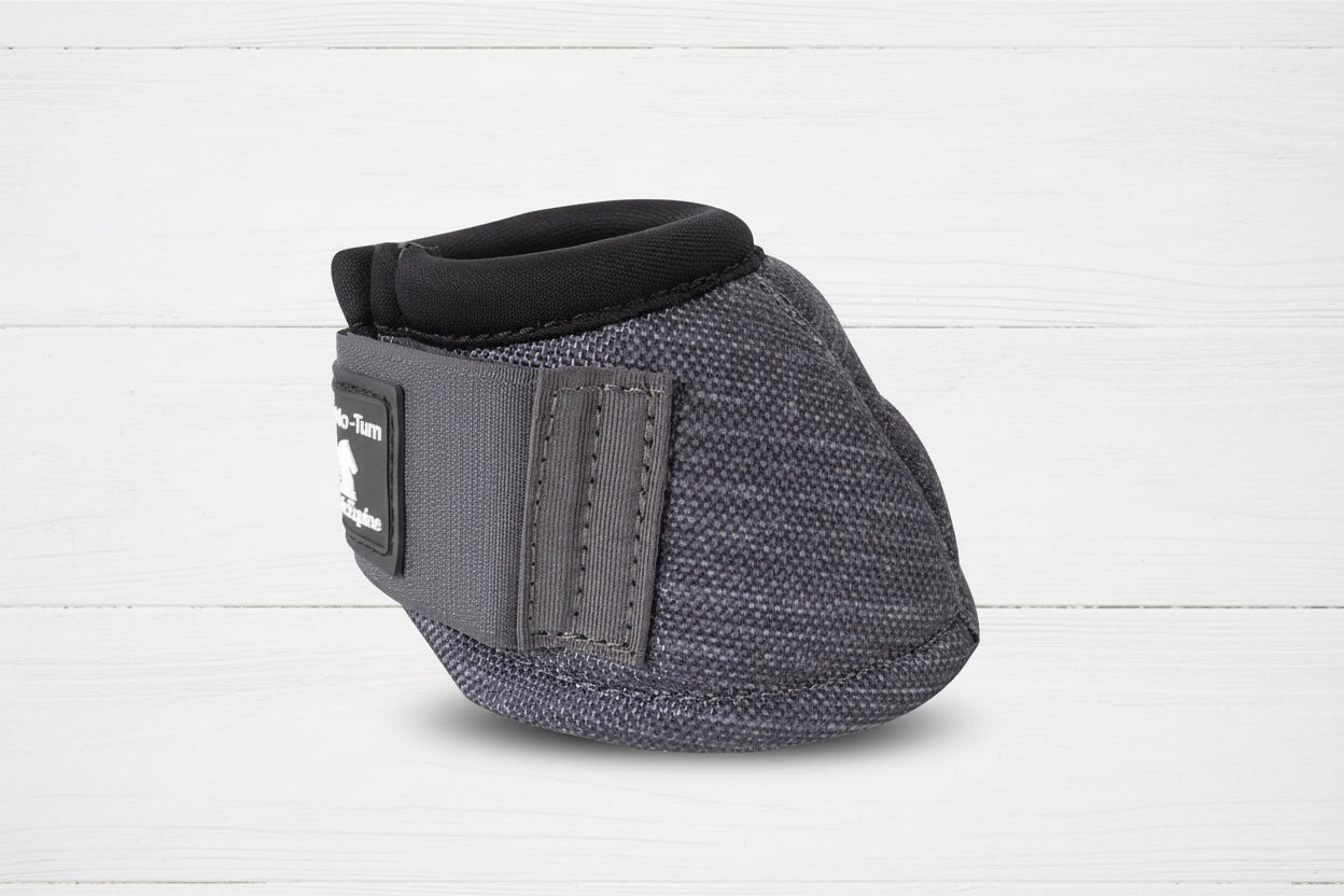 Cloches western Classic Equine DynoTurn gris anthracite pour la protection des sabots du cheval
