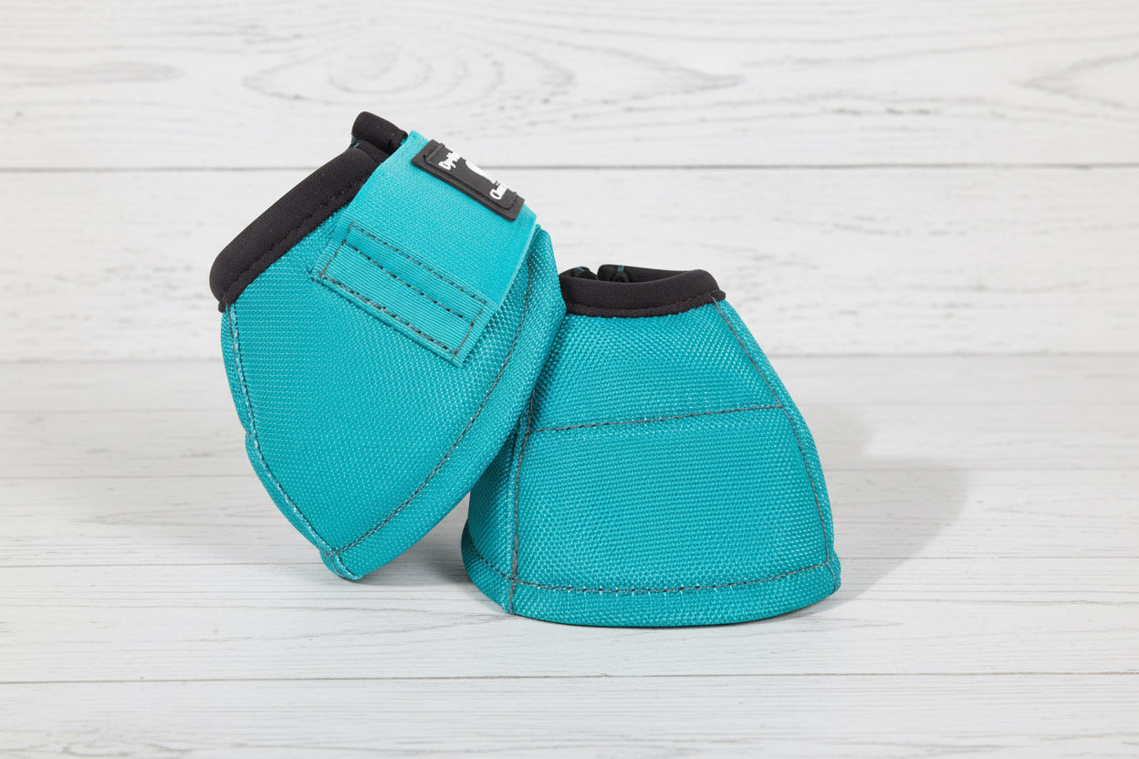 Cloches western Classic Equine DynoTurn turquoise pour la protection des sabots du cheval
