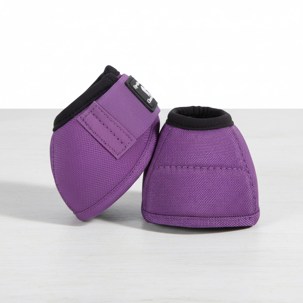 Cloches western Classic Equine DynoTurn violettes pour la protection des sabots du cheval
