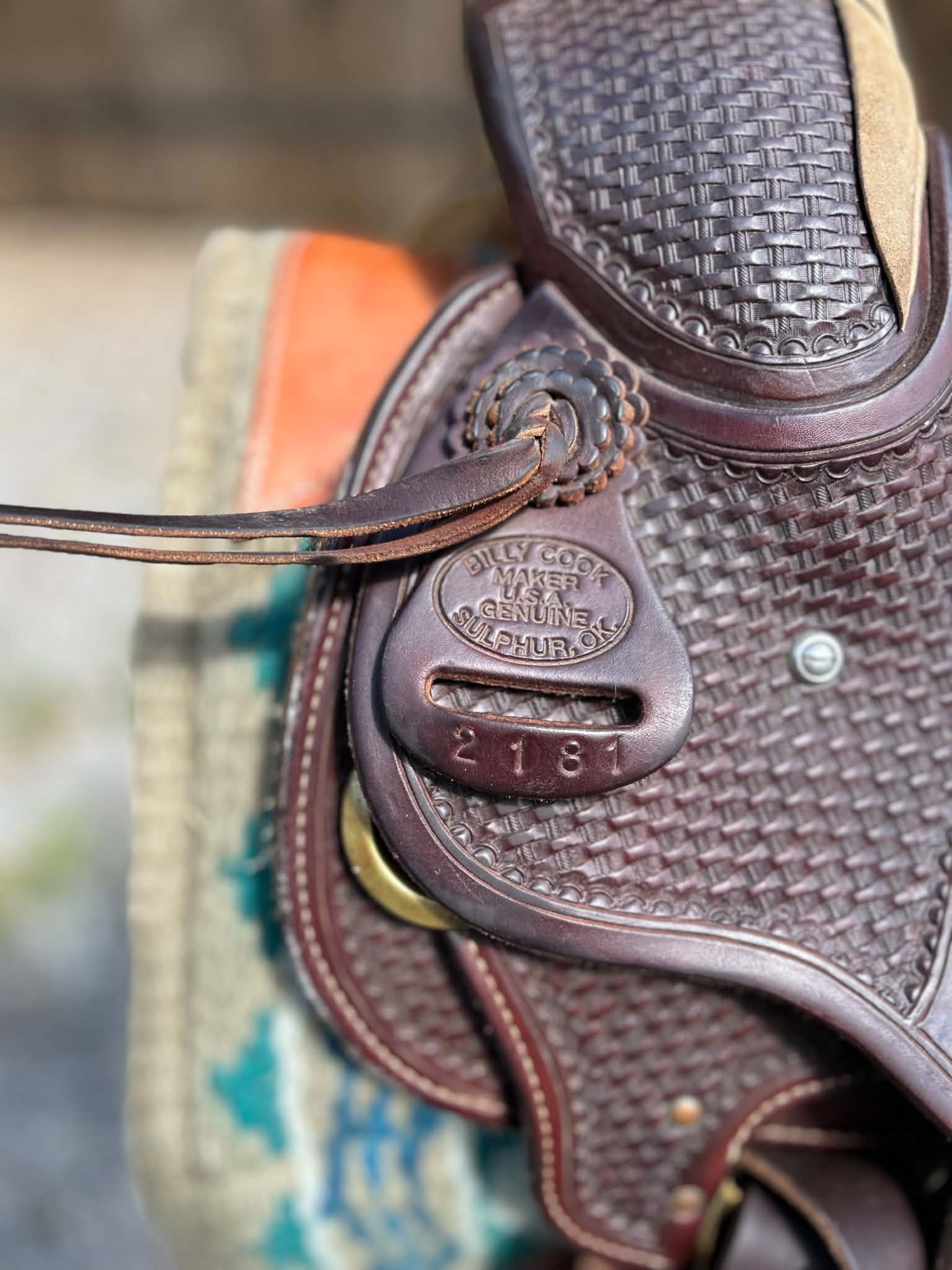 zoom sur le modele 2181 de la selle wade billy cook 
