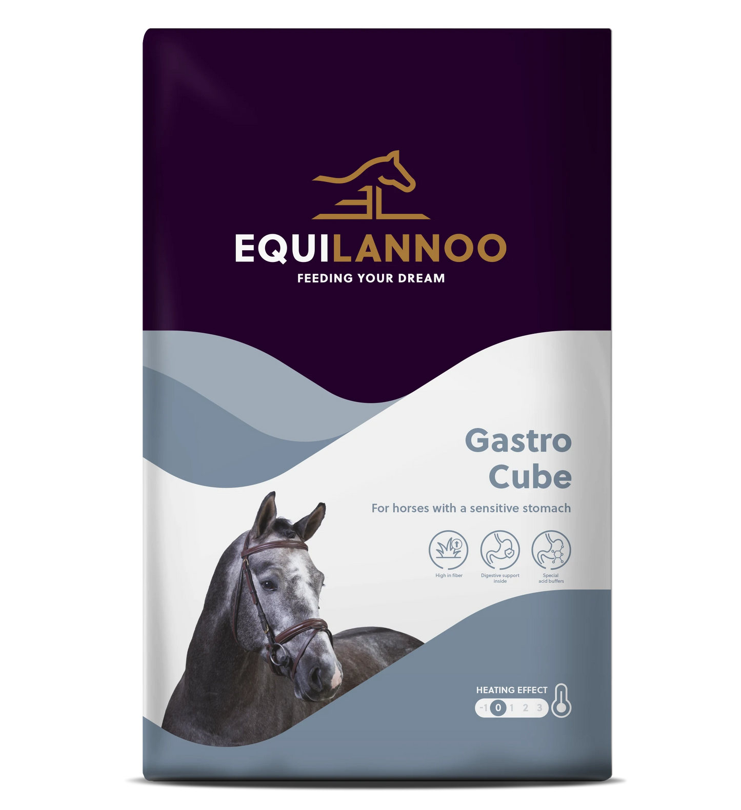 Gastro Cube Equilannoo – Aliment pour chevaux à l’estomac sensible
