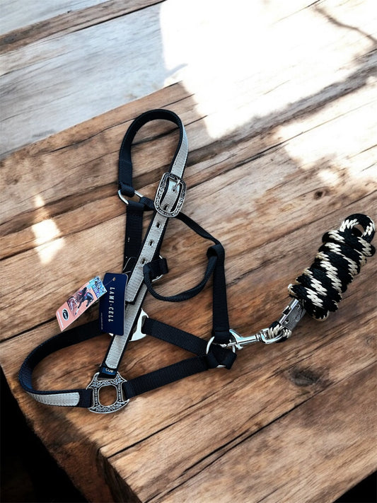 Licol Idaho en polypropylène avec longe assortie – boucles Bernard Fonck