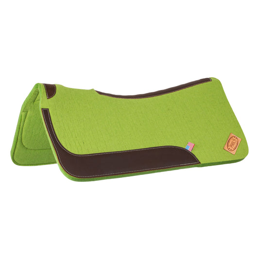 Pool's western pad en feutre avec inserts en cuirs