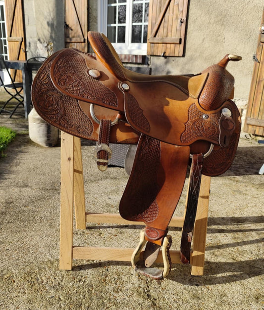 Billy Cook Western Longhorn Saddle – FQH Tree | Model 73379 