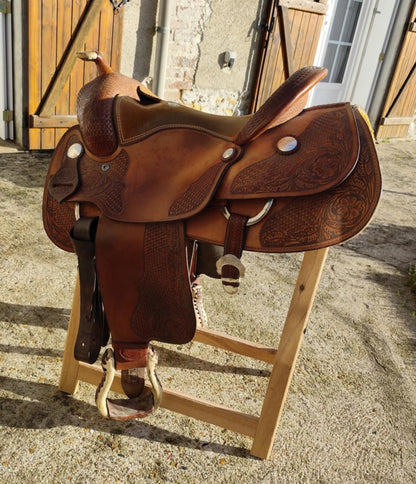 Billy Cook Western Longhorn Saddle – FQH Tree | Model 73379 