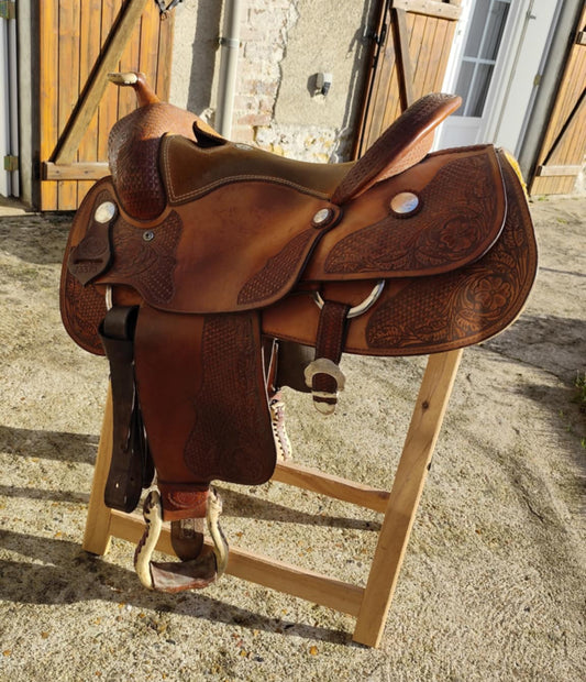 Billy Cook Western Longhorn Saddle – FQH Tree | Model 73379 