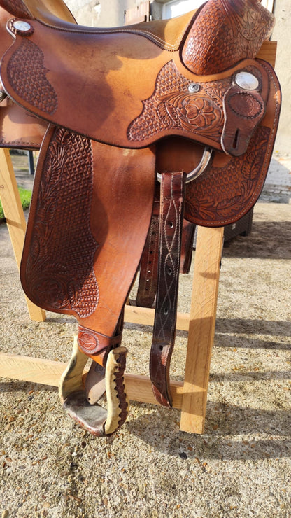 Billy Cook Western Longhorn Saddle – FQH Tree | Model 73379 