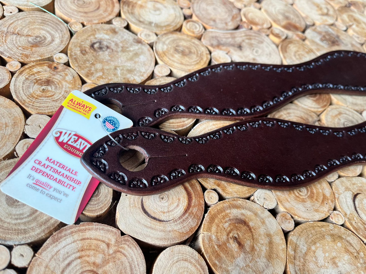 Slobber Straps Weaver Leather – Cuir premium pour rênes western