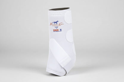 Guêtres Professional’s Choice SMB II blanches pour cheval, protection des membres
