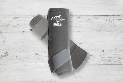 Guêtres Professional’s Choice SMB II charcoal pour cheval, protection des membres

