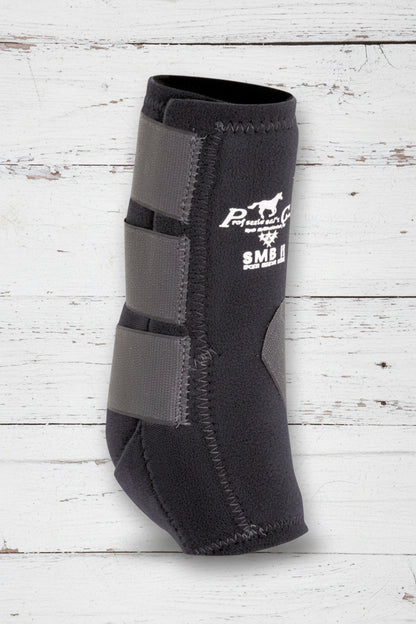 Guêtres Professional’s Choice SMB II noires pour cheval, protection des membres
