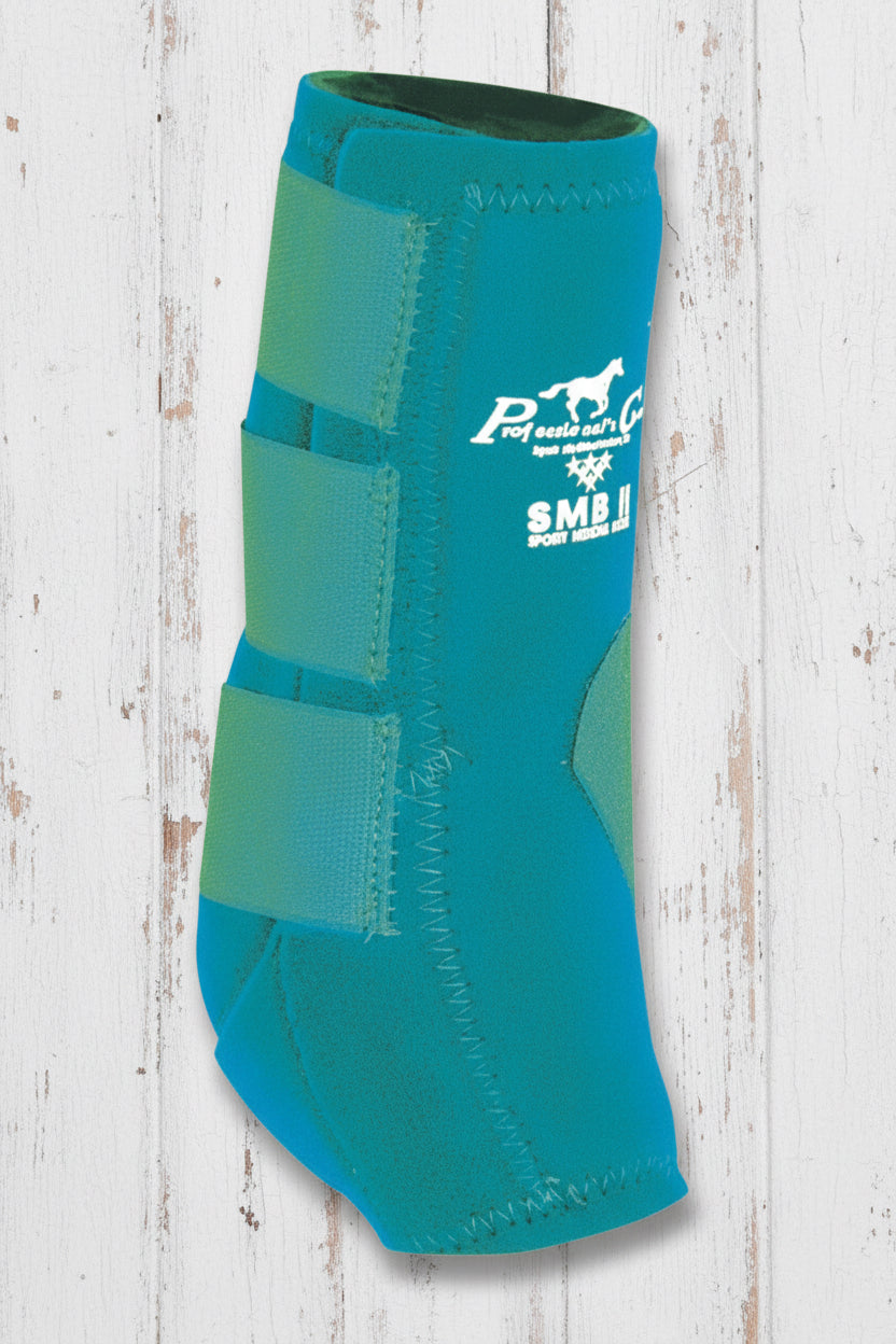 Guêtres Professional’s Choice SMB II turquoises pour cheval, protection des membres
