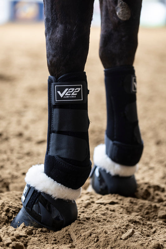 V22 Guetres fermees noires Lamicell