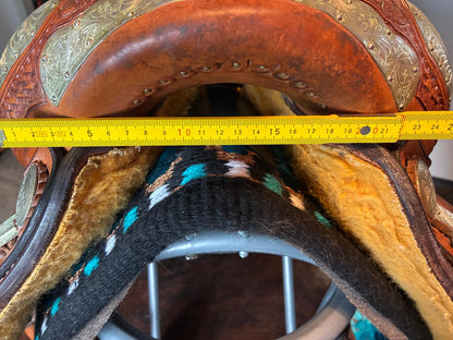 Selle western Billy Cook Show 16” Chestnut huilé – Dépôt client