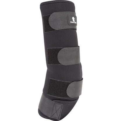 Guêtres de récupération Classic Equine avec inserts en gel rafraîchissant, conçues pour aider au soin et au confort des membres du cheval après l'effort.