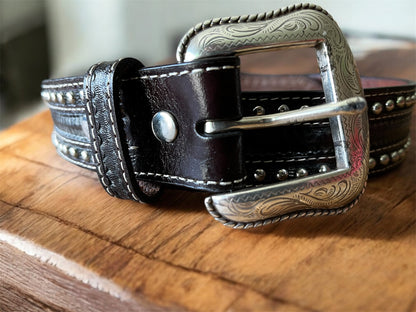 ceinture western femme cuir style cowboy
